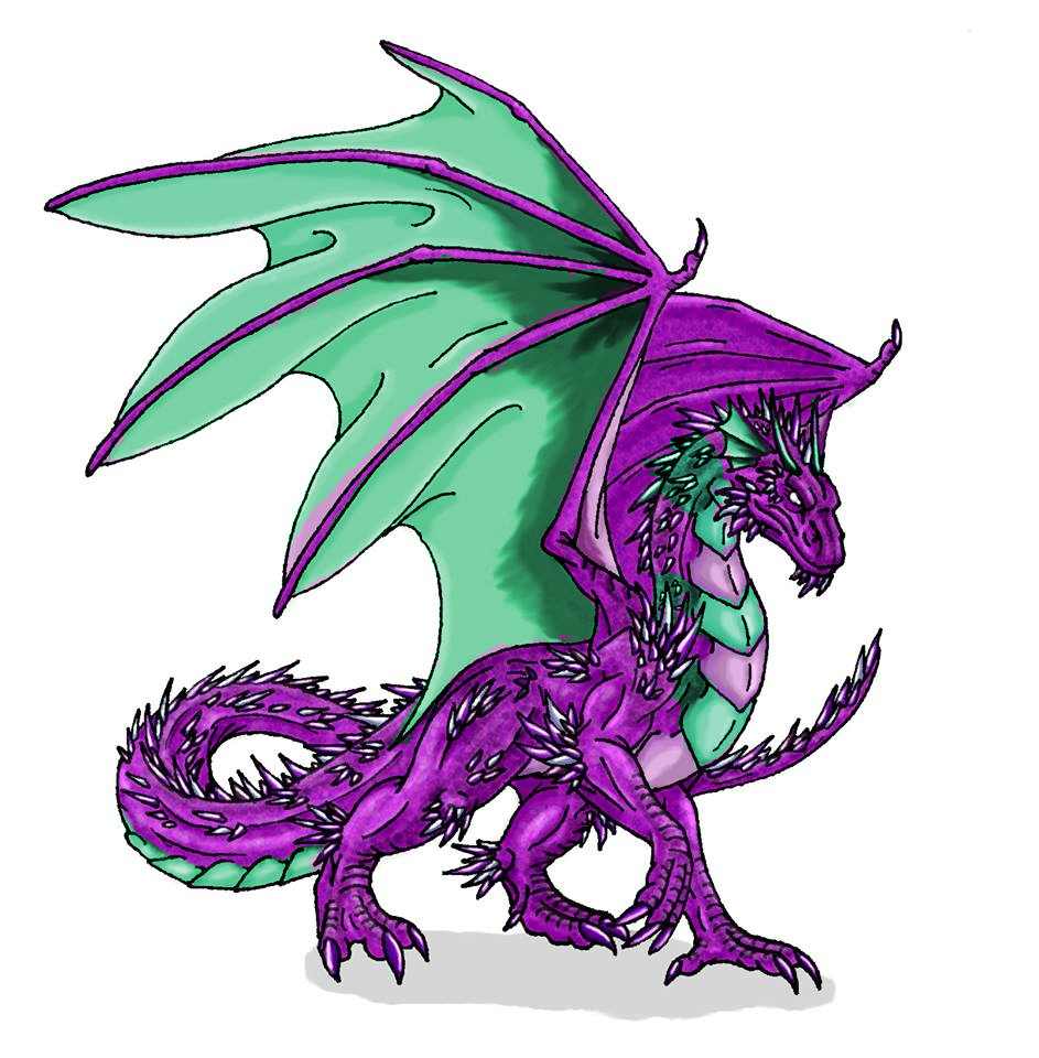 Картинки фиолетовых драконов